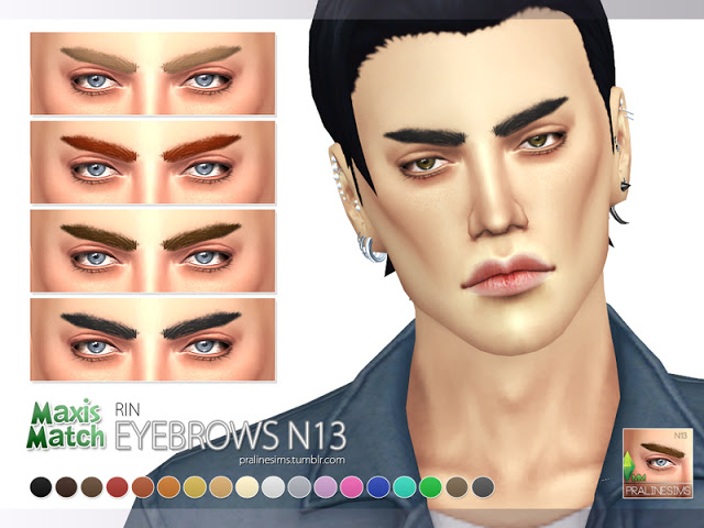 the sims 4 eyebrows cc maxis match